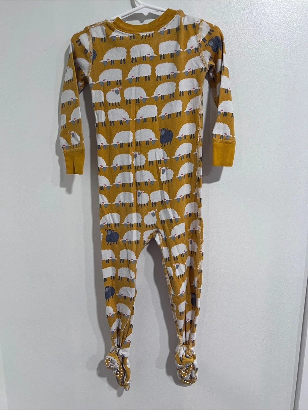 Hanna Andersson Counting Sheep Organic Cotton Footed Pajamas 3T